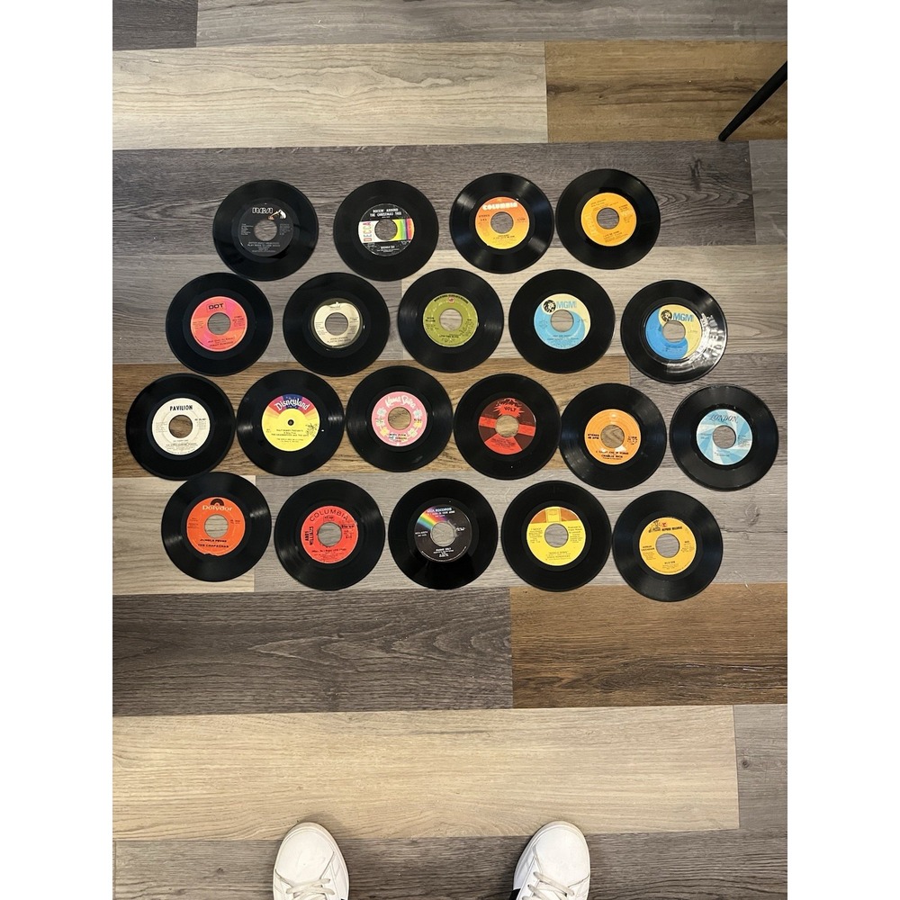 Lot of 66 Vintage 45 RPM Records 7" Vinyl JOHN LENNON Beatles Rock Pop Country - Picture 3 of 4